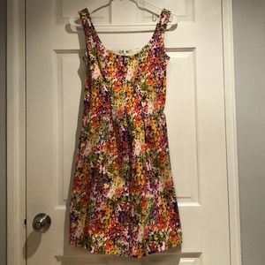 Nine West Floral Pleated Dress